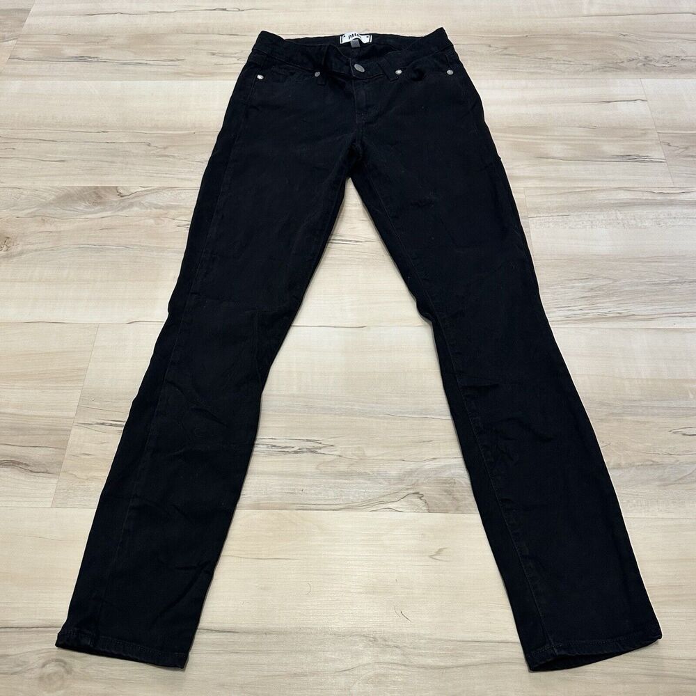 PAIGE Women 25 Jeans Verdugo Ankle Stretch Denim Pants‎ Slim Black
